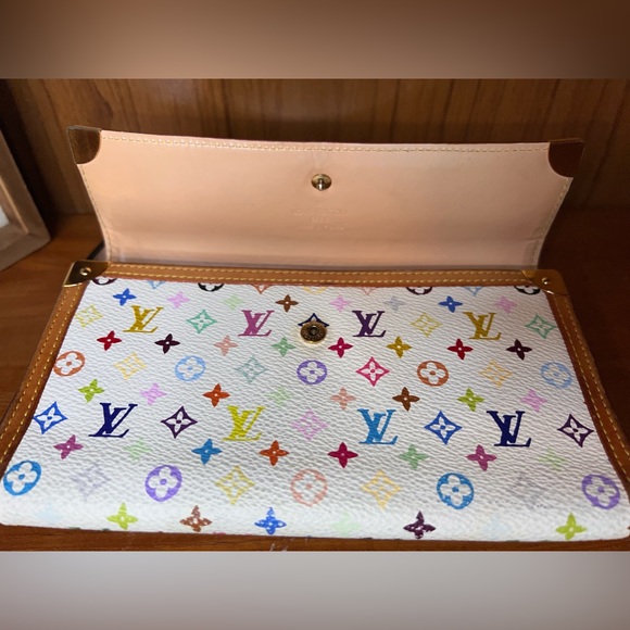 SOLD!!! Louis Vuitton x Takashi Murakami Multicolor Monogram Long Wallet - Picture 15 of 15